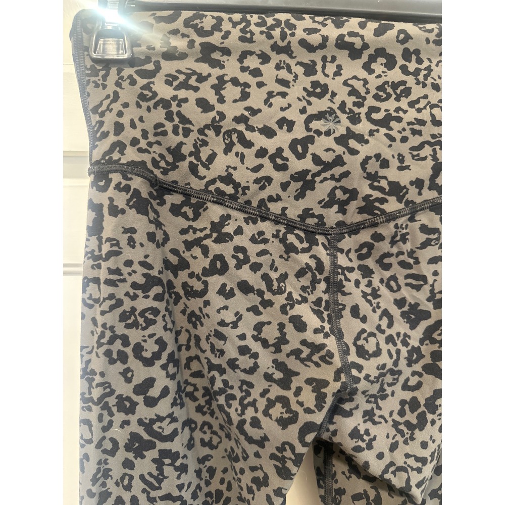Athleta Elation Ultra High Rise Tight Grey Leopard atheltic Legging Womens Small - Picture 6 of 7